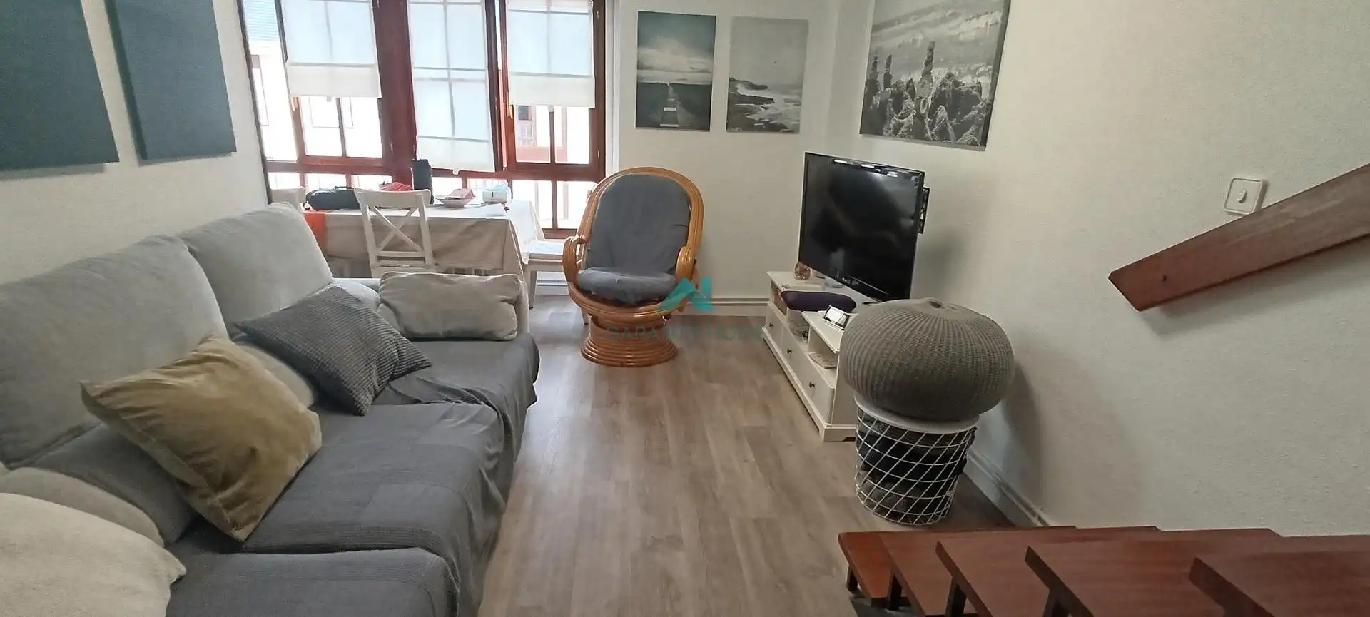 Sala de estar de Ático de alquiler en Noja