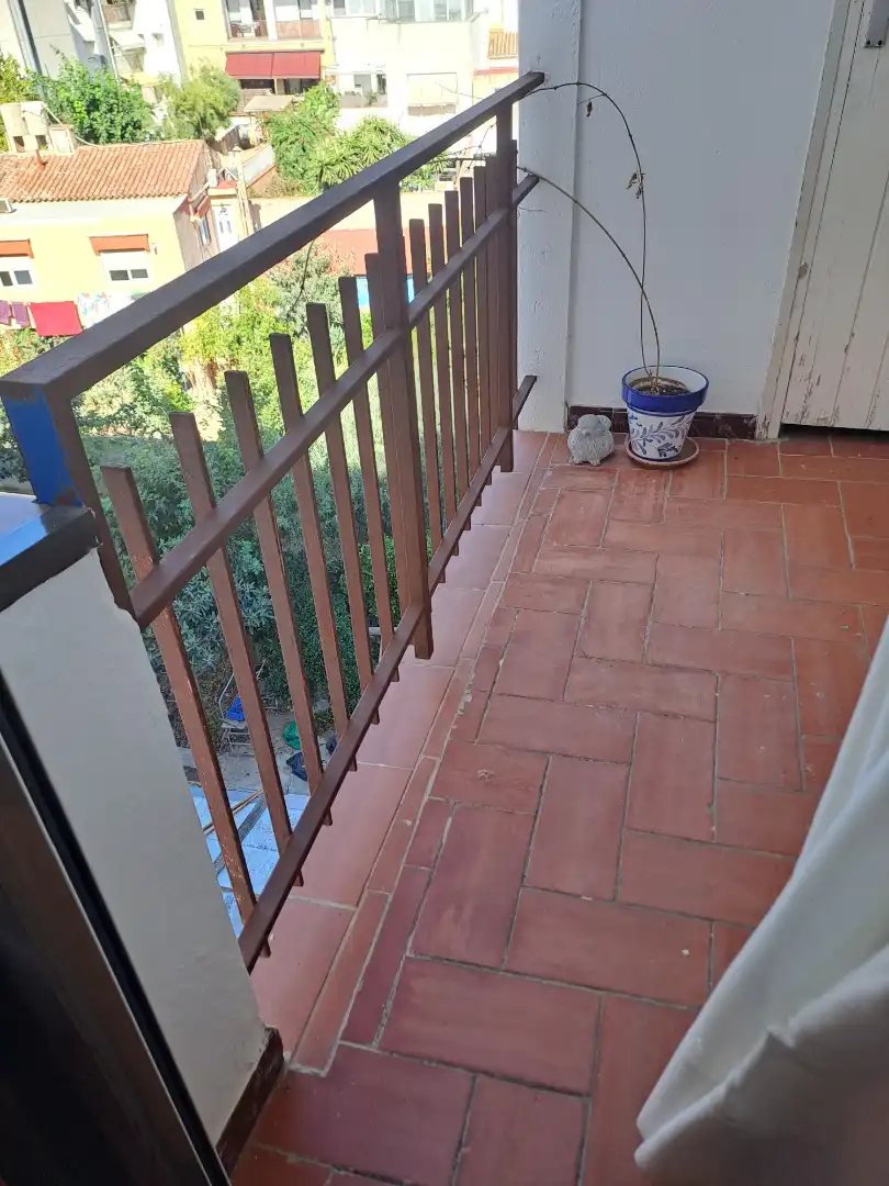 Terrasse von Wohnung zur Miete in Vilanova i la Geltrú mit Möbliert, Ofen und Waschmaschine