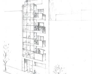 Außenansicht von Wohnung zum verkauf in A Coruña Capital  mit Klimaanlage, Terrasse und Balkon