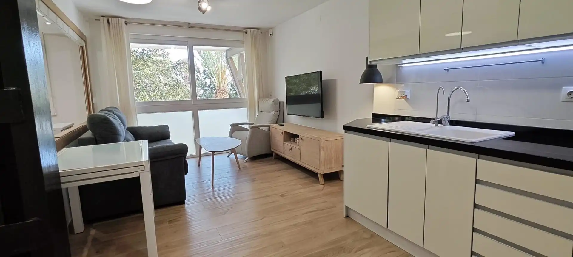 Living room of Apartments for sale in Alicante / Alacant  with Air Conditioner, Private garden and Storage room