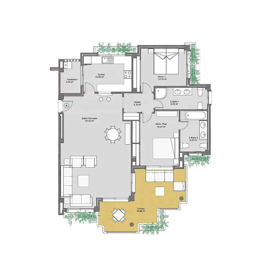 Apartment with terrace for sale in Orihuela Costa, imagen 14