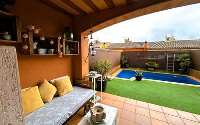 Terrasse von Einfamilien-Reihenhaus zum verkauf in Palafrugell mit Terrasse und Schwimmbad