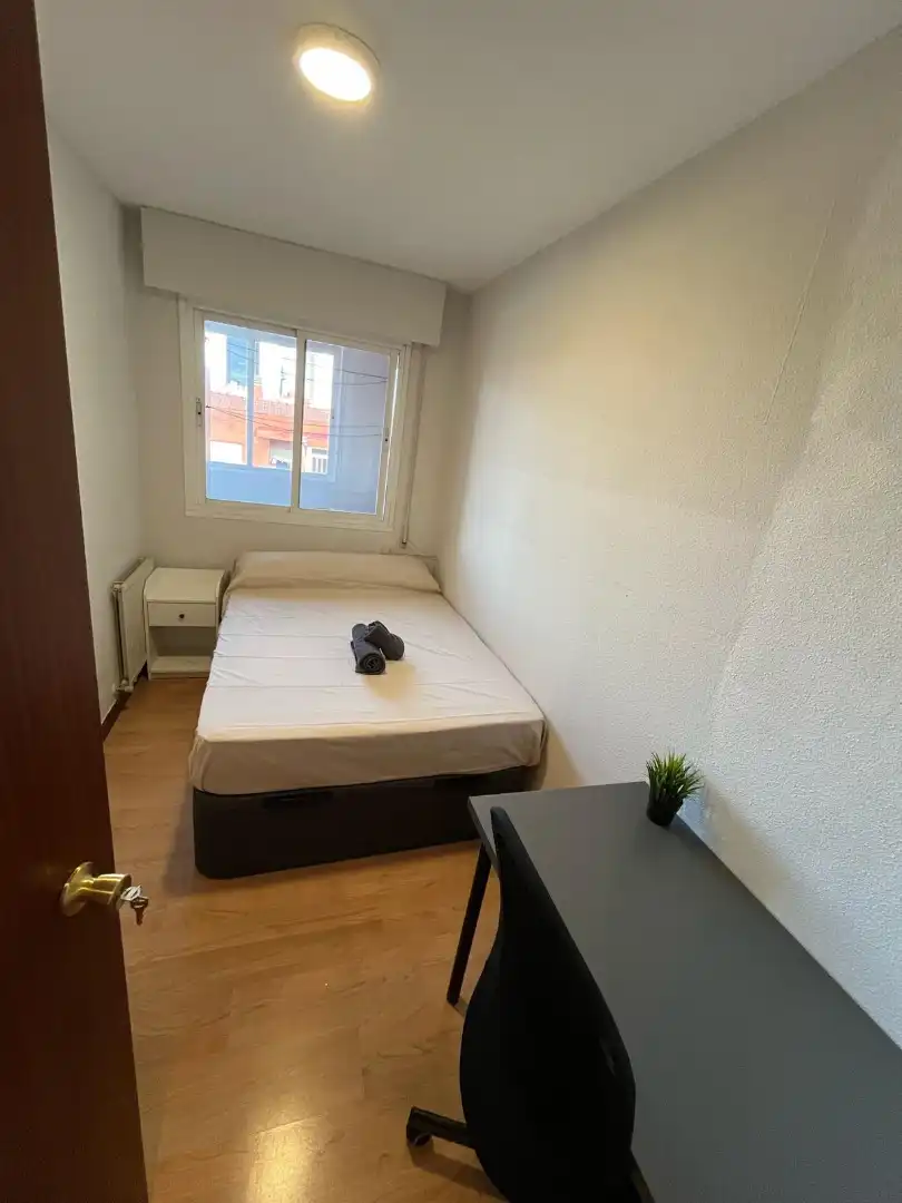 Bedroom of Flat for share in Madrid  with Heating, Terrace and Furnished