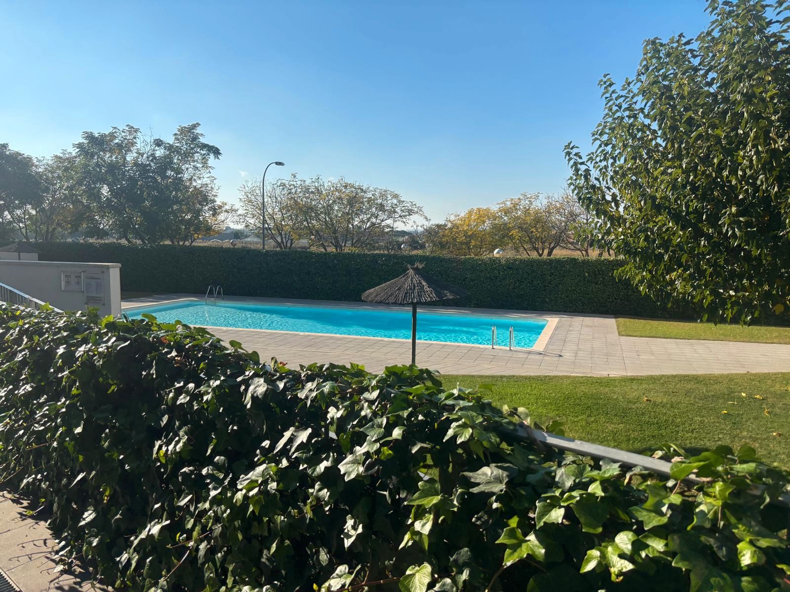 Swimming pool of Flat to rent in  Lleida Capital  with Heating, Furnished and Oven