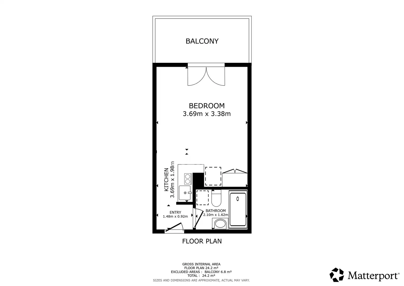 Habitación de Piso en venta en Madrid con Calefacción y Balcón