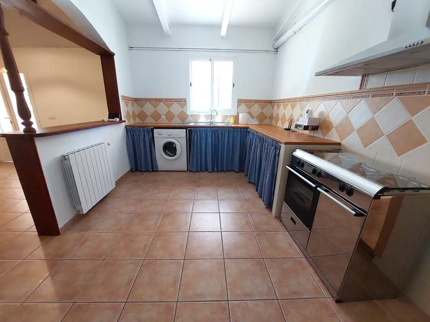 Cocina de Finca rústica de alquiler en Alaró con Aire acondicionado, Jardín privado y Terraza