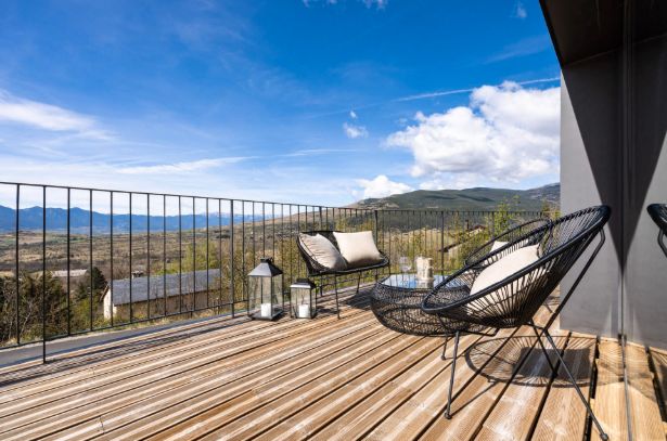 Terrace of Single-family semi-detached for sale in Llívia  with Heating, Private garden and Parquet flooring