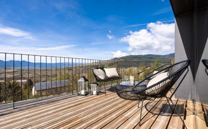 Terrace of Single-family semi-detached for sale in Llívia  with Heating, Private garden and Parquet flooring