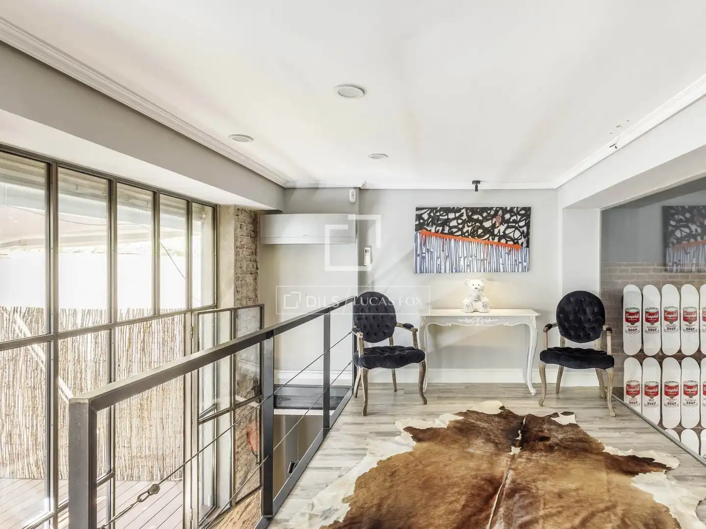Balcony of Lofts for rent in Madrid  with Air Conditioner, Heating and Terrace