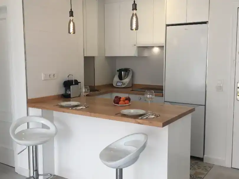 Kitchen of Flat for sale in Santander  with Balcony