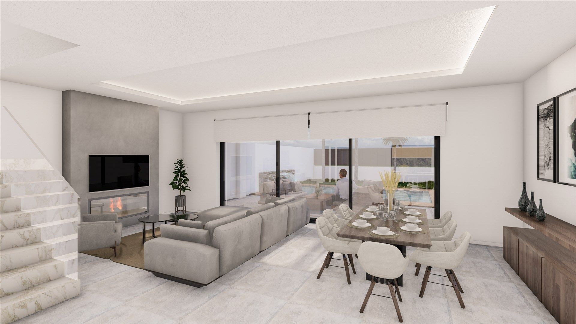 Living room of Single-family semi-detached for sale in Pizarra