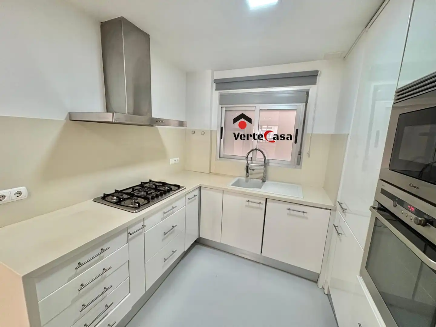 Küche von Wohnung zur Miete in Valencia mit Klimaanlage, Heizung und Balkon