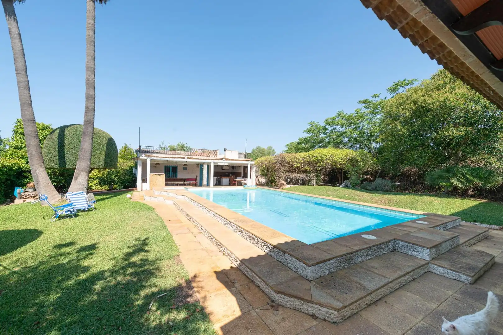 Piscina de Finca rústica en venta en Llucmajor con Aire acondicionado, Calefacción y Jardín privado