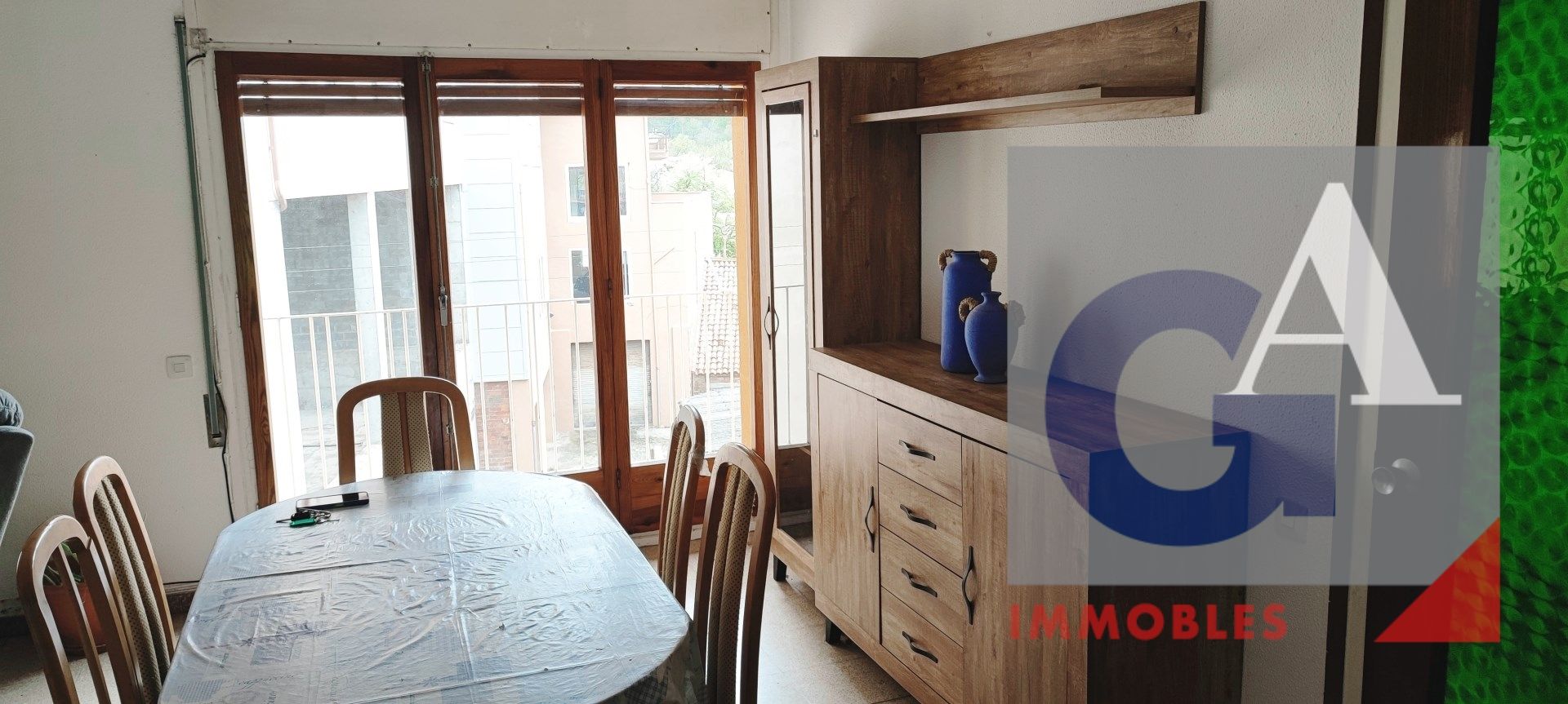 Dining room of Flat for sale in Ripoll  with Heating, Furnished and Balcony