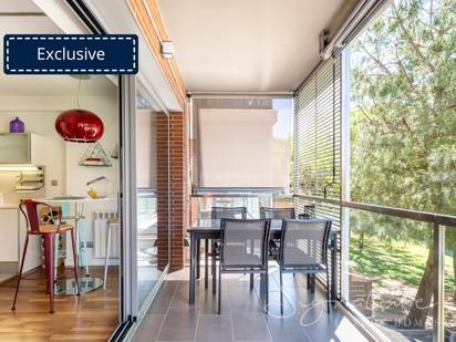 Balcony of Flat for sale in Sant Cugat del Vallès  with Air Conditioner, Heating and Swimming Pool