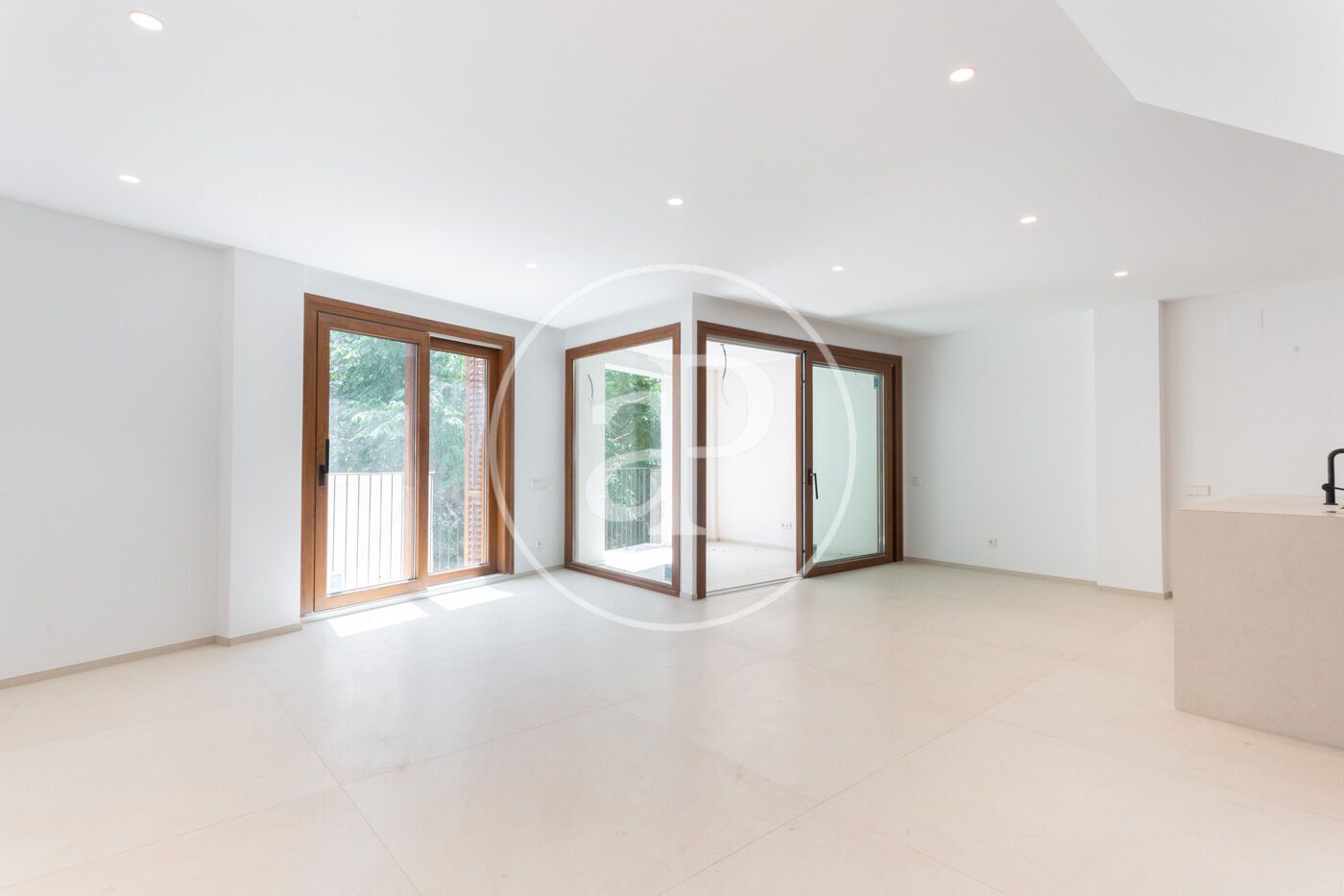 Sala d'estar de Àtic en venda en Sant Cugat del Vallès amb Aire condicionat, Calefacció i Terrassa