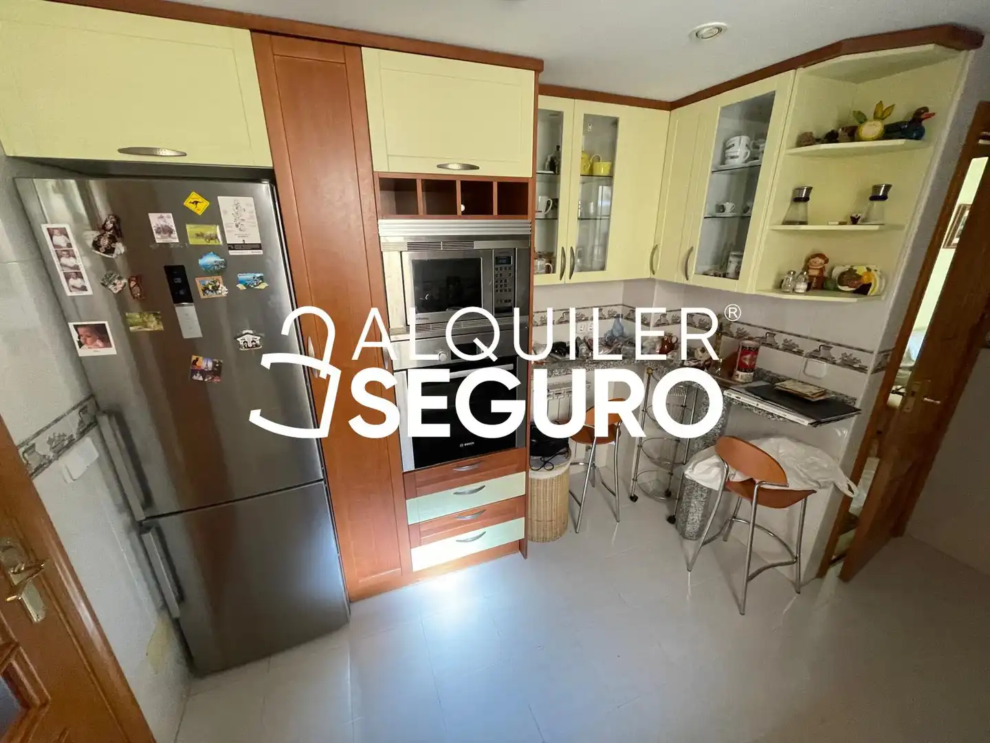 Cocina de Piso de alquiler en Madrid con Calefacción, Terraza y Amueblado