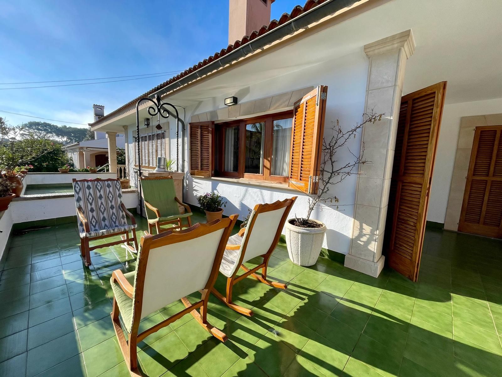 Garden of Apartment to rent in Muro  with Air Conditioner and Furnished