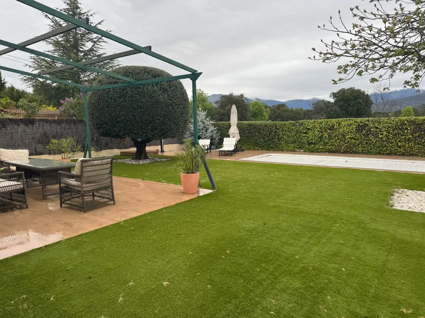 Terrassa de Casa adosada en venda en Guadarrama amb Calefacció, Jardí privat i Terrassa