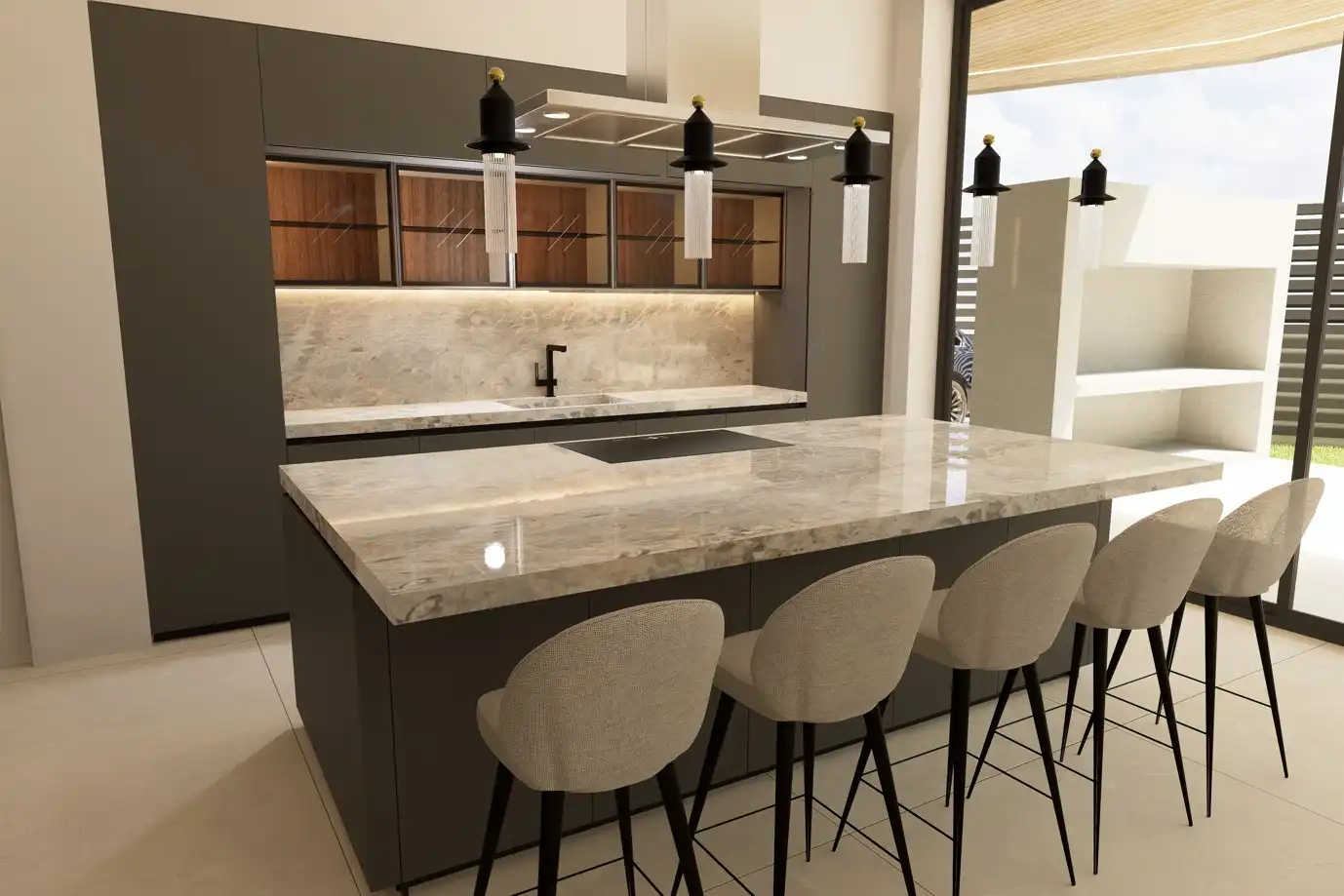 Kitchen of Houses for sale in Villanueva de la Cañada  with Air Conditioner, Heating and Private garden