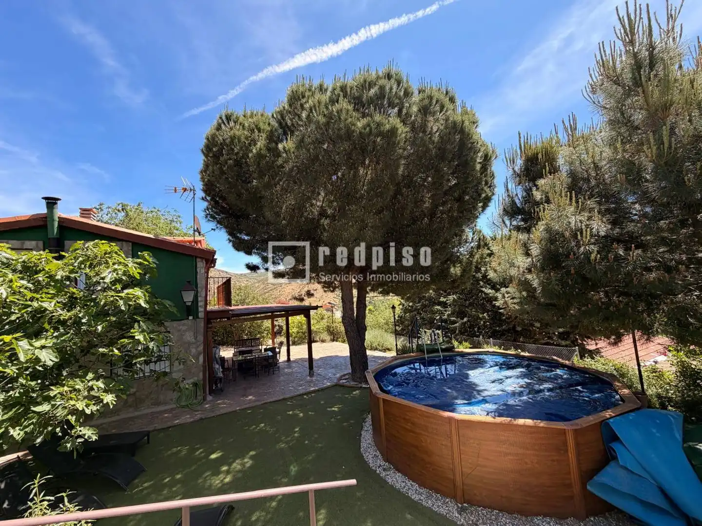 Jardín de Casa o chalet en venta en Santa María de la Alameda con Aire acondicionado, Calefacción y Trastero