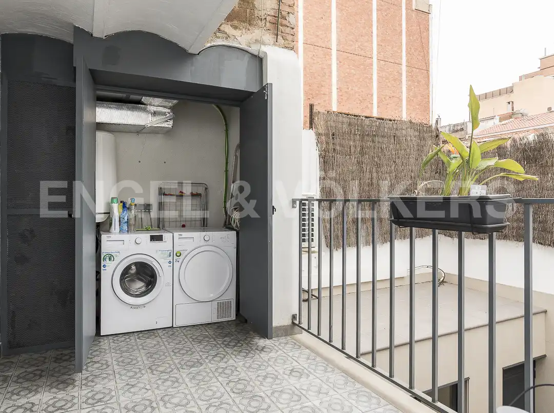 Terrasse von Wohnung zur Miete in Barcelona mit Klimaanlage, Heizung und Möbliert