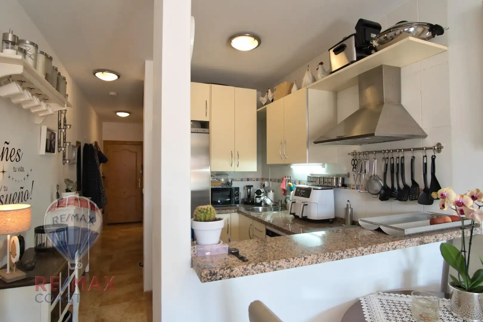 Cocina de Dúplex en venta en Algarrobo con Aire acondicionado, Terraza y Amueblado