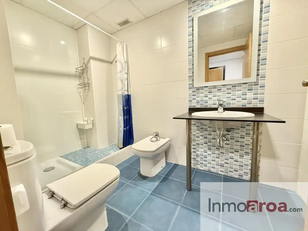 Badezimmer von Wohnung zur Miete in Valencia mit Klimaanlage, Heizung und Terrasse