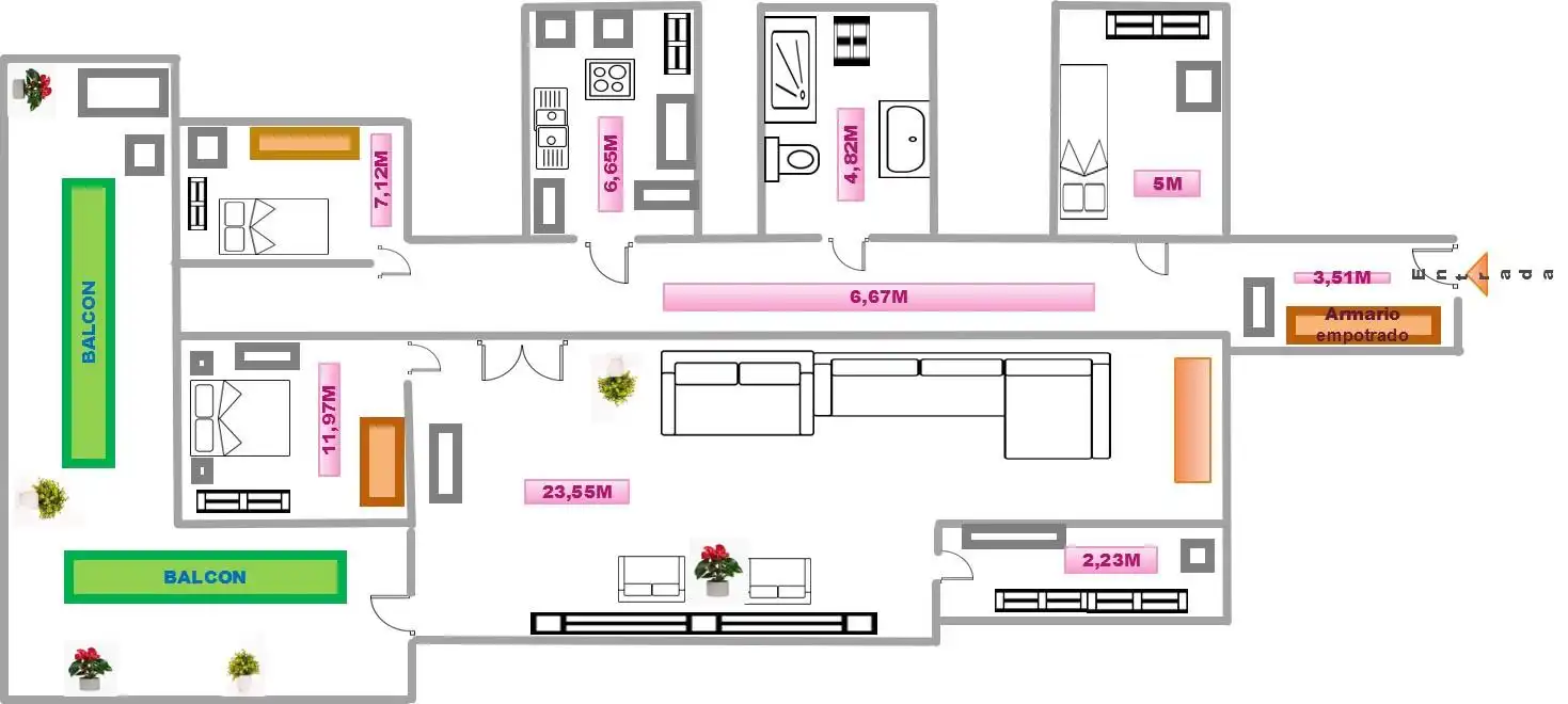 Piso en venta en Barcelona con Balcón y Alarma