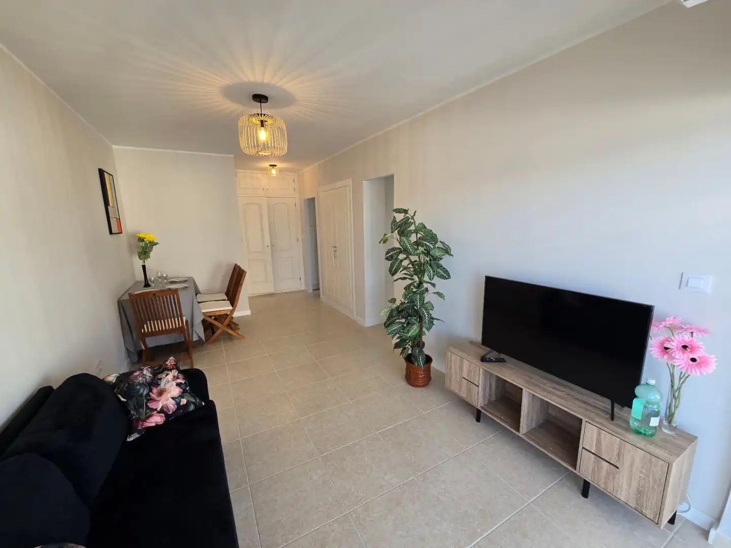Wohnzimmer von Wohnungen zum Verkauf in Calpe / Calp mit Klimaanlage, Heizung und Privatgarten