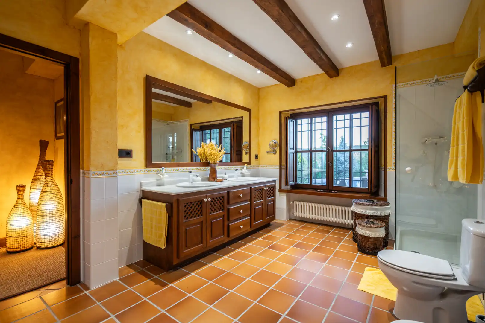 Bathroom of Houses for sale in Manzanares El Real  with Air Conditioner, Heating and Private garden