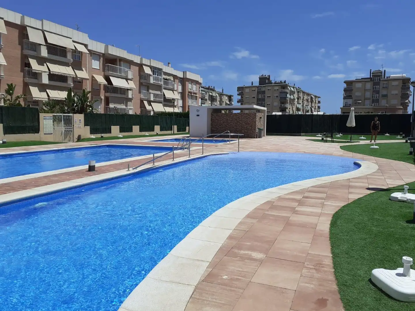 Schwimmbecken von Wohnung zur Miete in Águilas mit Klimaanlage, Parkett und Terrasse