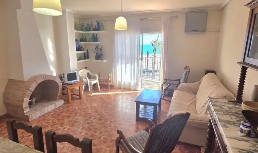 Wohnzimmer von Wohnung zum Verkauf in Carboneras mit Terrasse und Möbliert