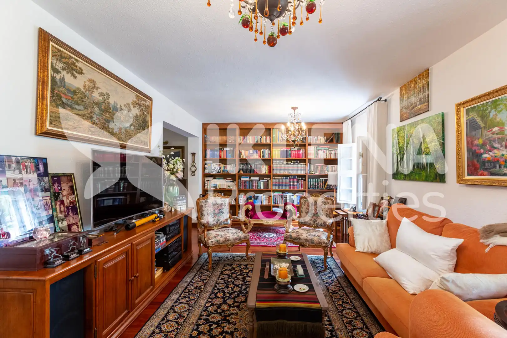 Living room of Houses for sale in Roquetas de Mar  with Air Conditioner, Private garden and Terrace