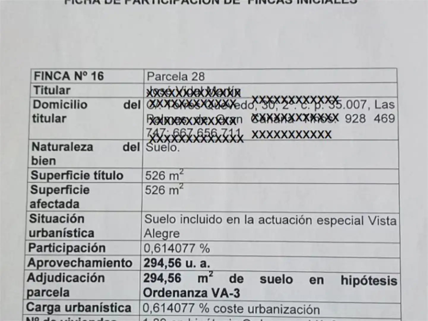 Parking de Terreno en venta en Ingenio