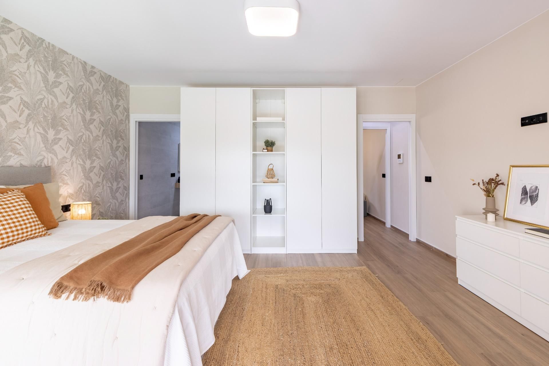 Bedroom of Single-family semi-detached for sale in La Pobla Llarga  with Air Conditioner and Terrace