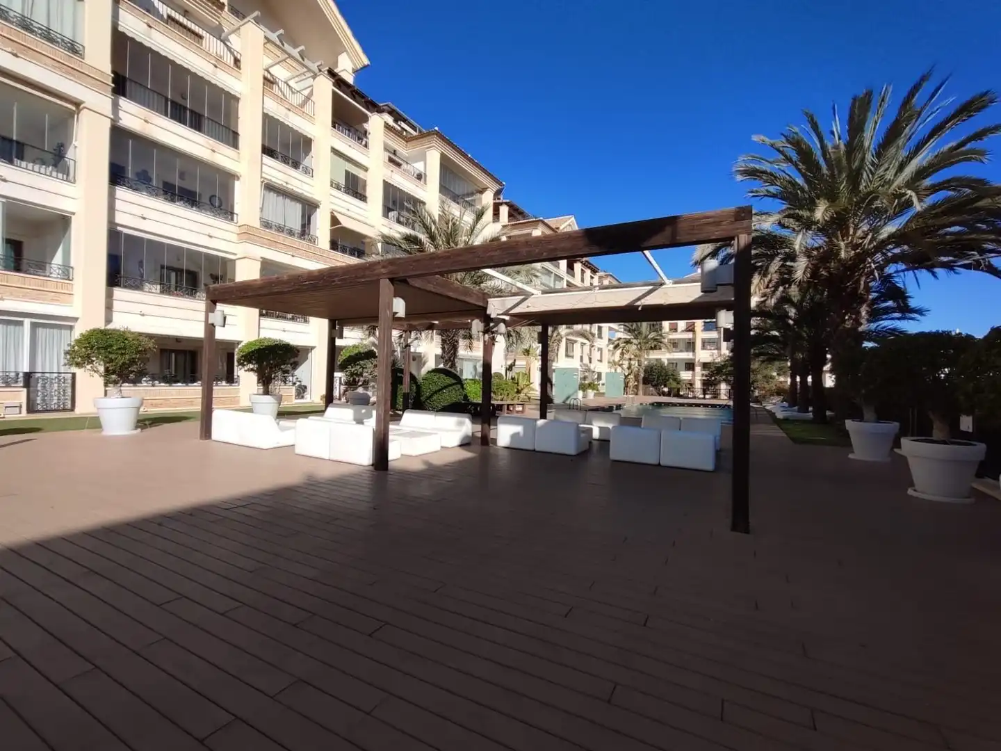 Terrasse von Dachboden zur Miete in Guardamar del Segura mit Klimaanlage, Heizung und Terrasse