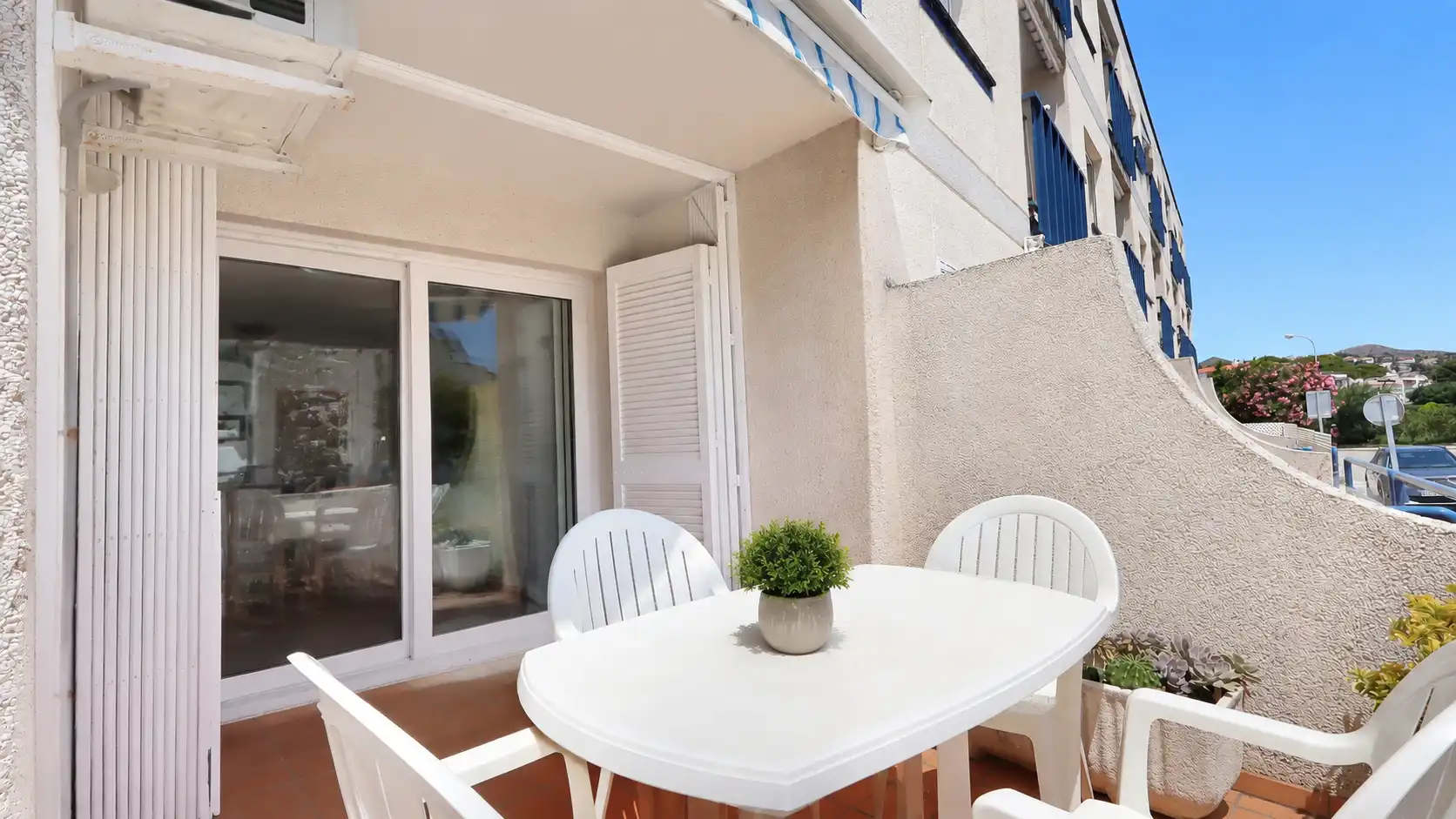 Terrassa de Apartament en venda en Llançà amb Aire condicionat, Calefacció i Jardí privat