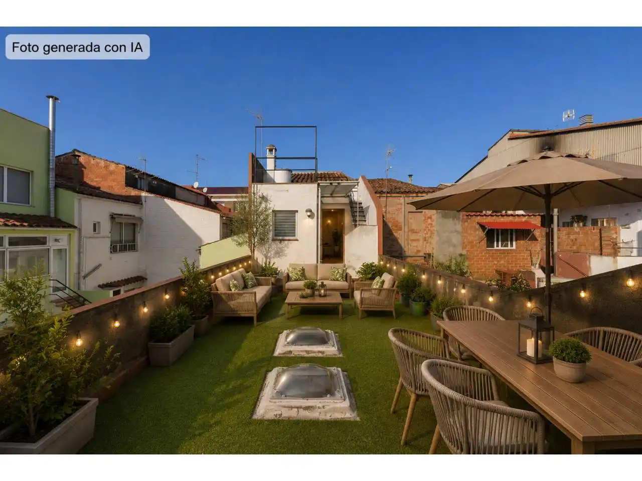Terrassa de Casa o xalet en venda en Sabadell amb Calefacció i Jardí privat