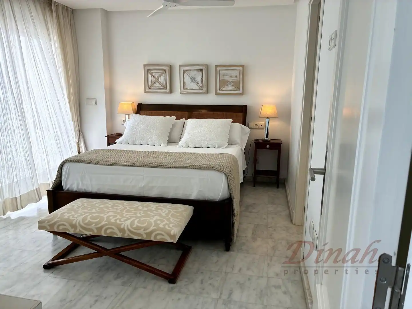 Schlafzimmer von Wohnungen zur Miete in Altea mit Klimaanlage, Heizung und Möbliert