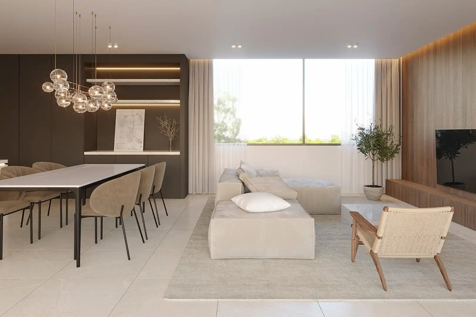 Sala de estar de Piso en venta en La Nucia con Aire acondicionado, Calefacción y Jardín privado
