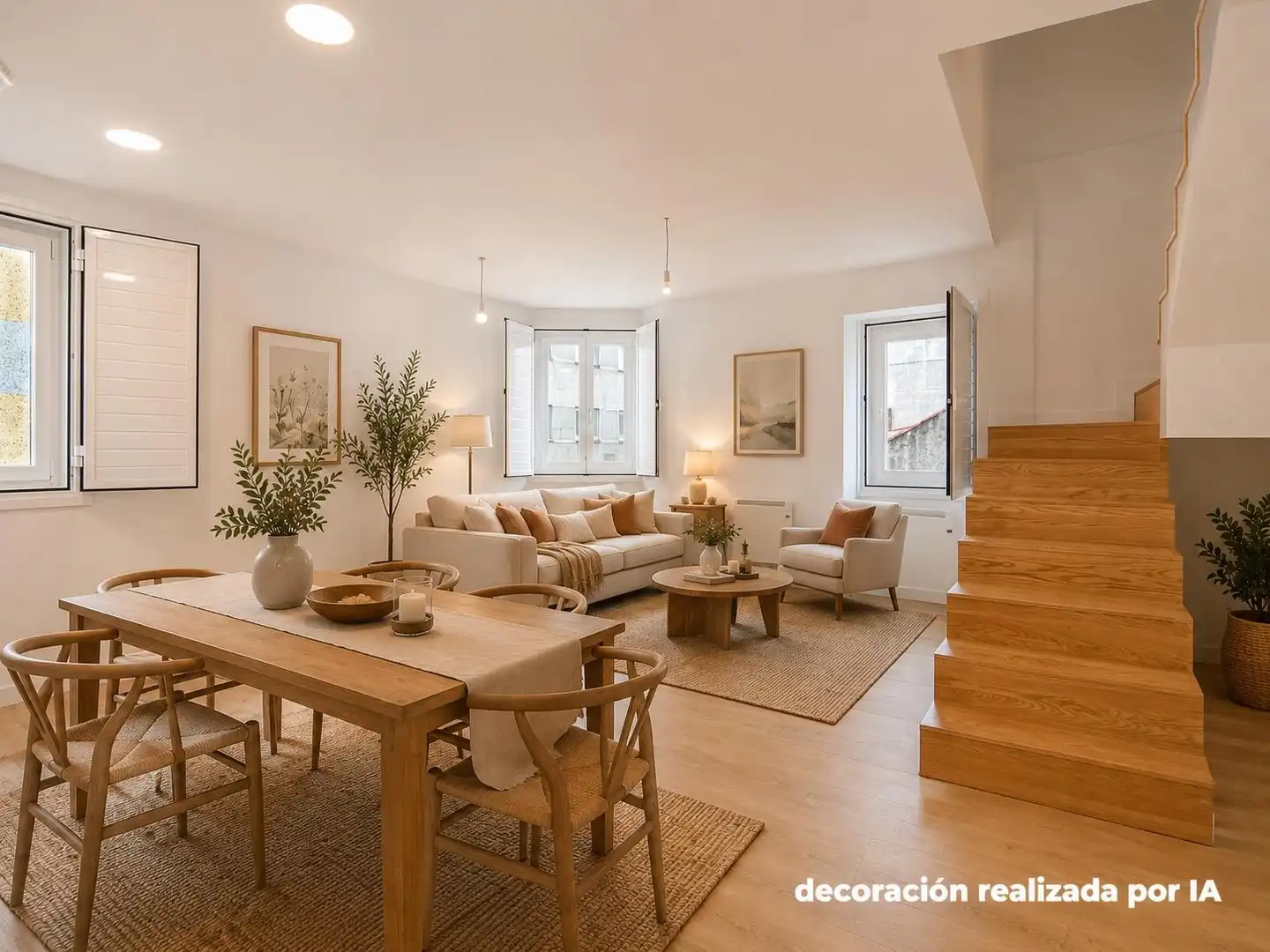 Sala de estar de Dúplex en venta en A Coruña Capital  con Calefacción