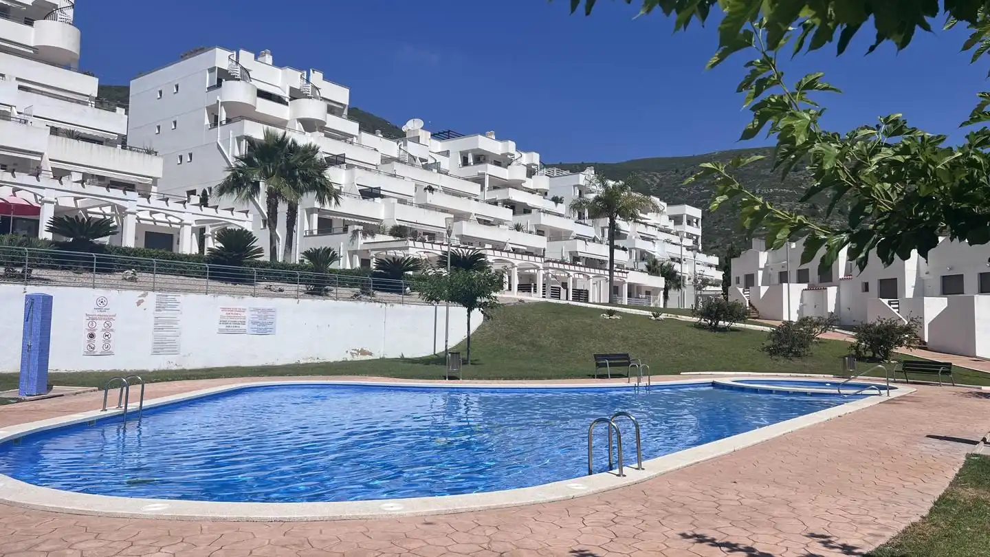 Außenansicht von Wohnung zum Verkauf in Peñíscola / Peníscola mit Heizung, Terrasse und Schwimmbad
