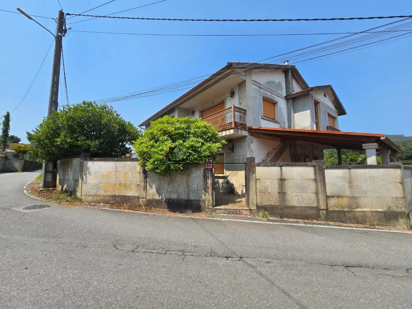 Vista exterior de Casa o xalet en venda en Pontevedra Capital  amb Calefacció, Jardí privat i Terrassa