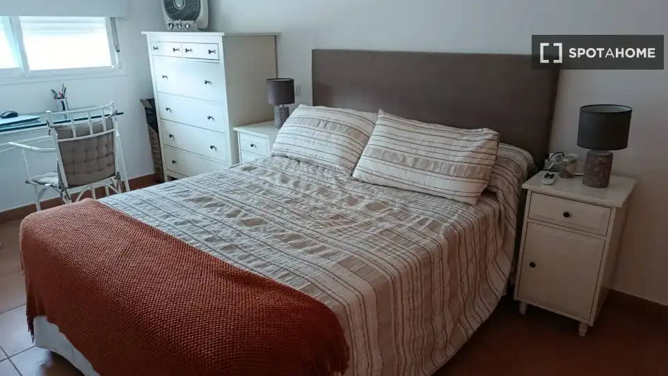 Schlafzimmer von Wohnung zur Miete in Canet d'En Berenguer mit Klimaanlage, Heizung und Möbliert