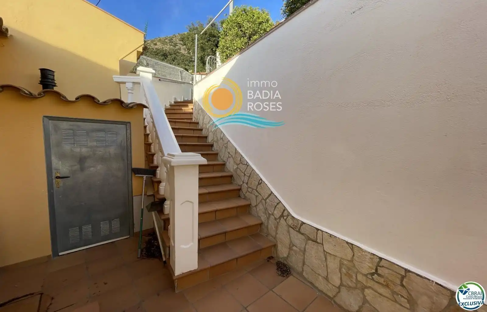 Exterior view of Houses for sale in Roses  with Terrace, Storage room and Swimming Pool