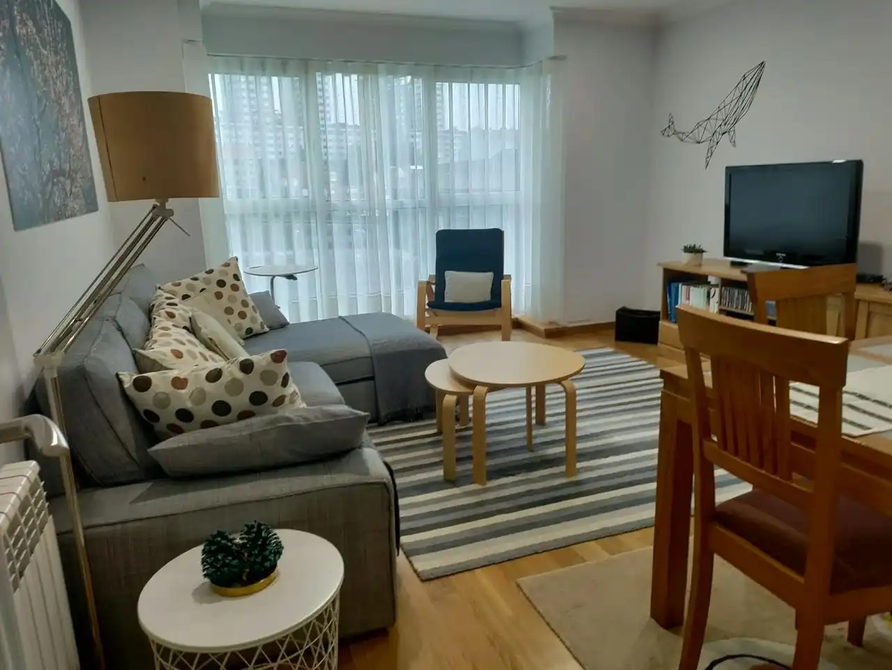 Sala de estar de Piso de alquiler en Santiago de Compostela  con Calefacción y Amueblado