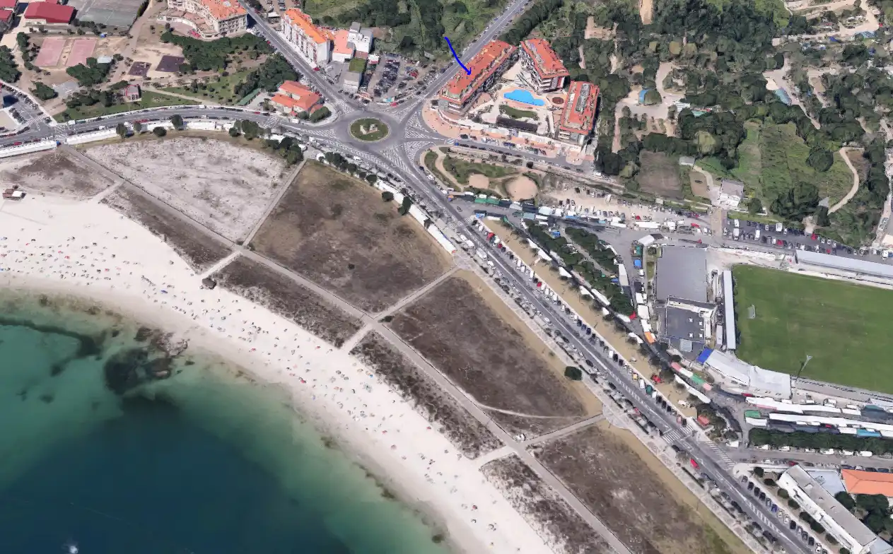Vista exterior de Apartamento de alquiler en Sanxenxo con Terraza, Amueblado y Horno