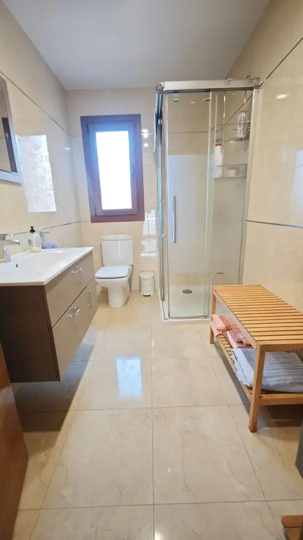 Bathroom of Detached homes for sale in Roquetas de Mar  with Air Conditioner, Furnished and Balcony