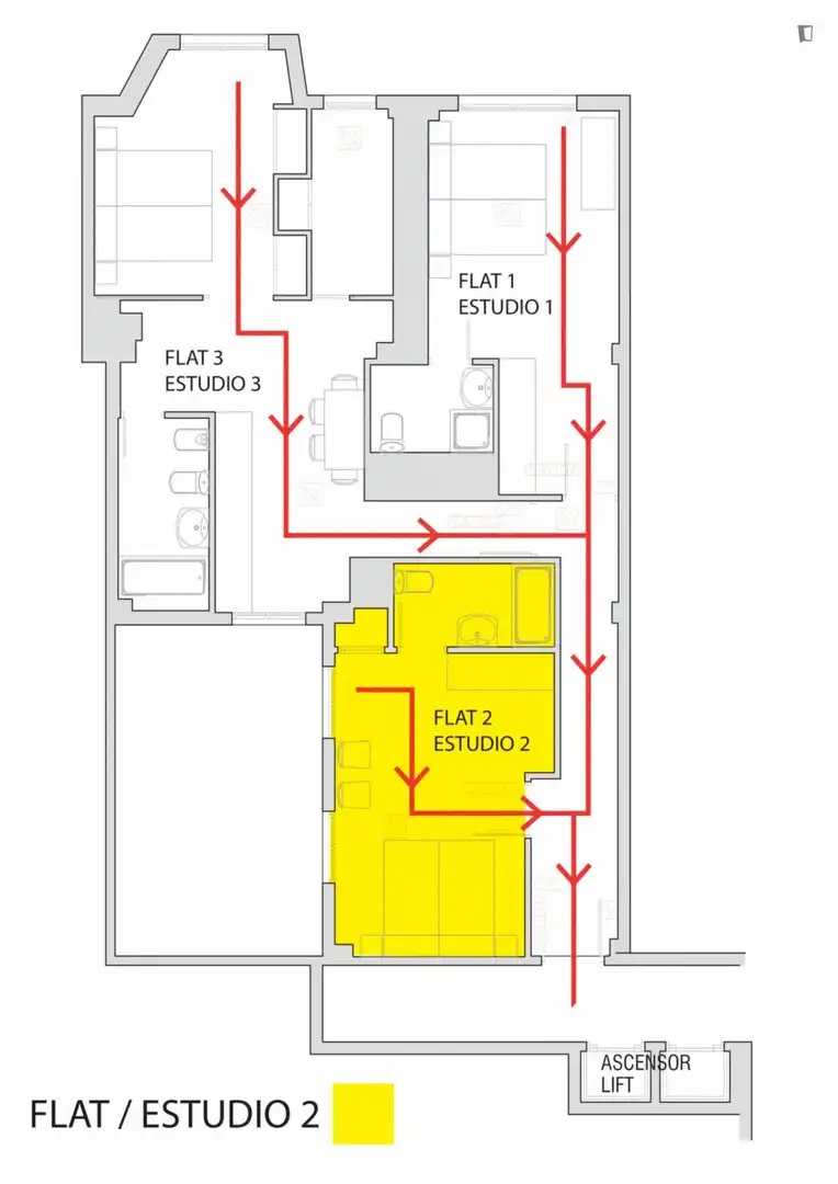 Wohnung zur Miete in Mont-Olivet